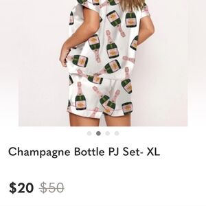 Champagne Bottle Pajama Set